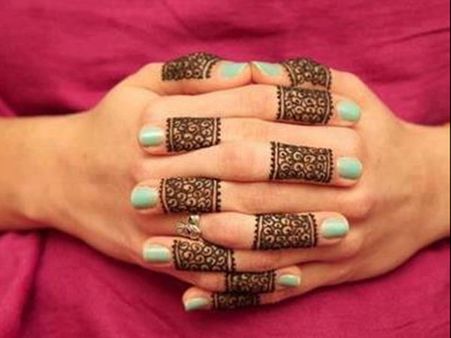 Finger Ring Mehendi