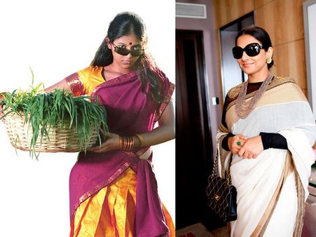 Shades With A Saree