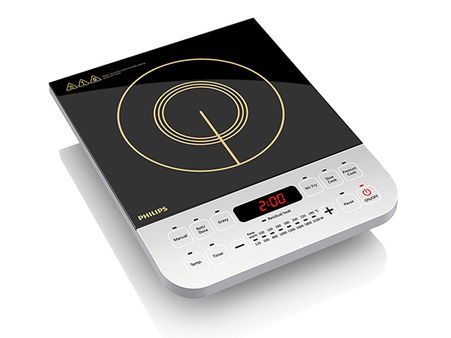 Philips Viva Collection HD4928 2100-Watt Induction Cooktop (Black):