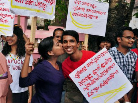 Standing up for a cause [kiss of love]