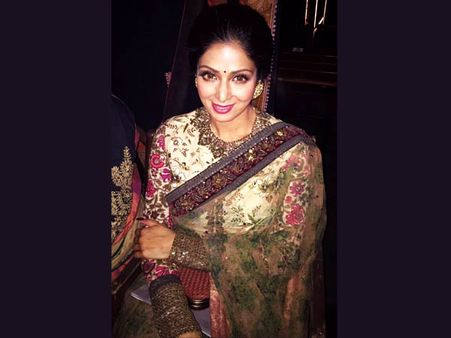 Sridevi Supports Sabyasachi 