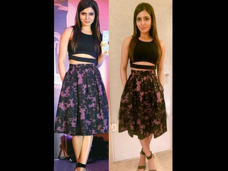 Samantha In Burberry Skirt Samantha In Burberry Skirt