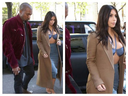 Kim Shows Off Her Bra