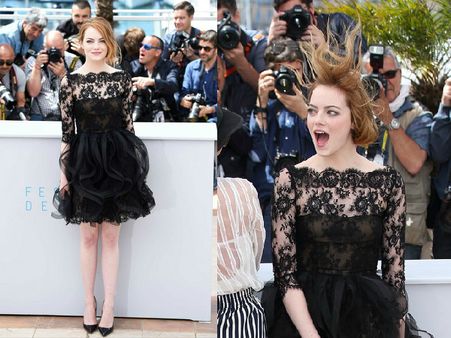 Emma Stone In Oscar de la Renta 