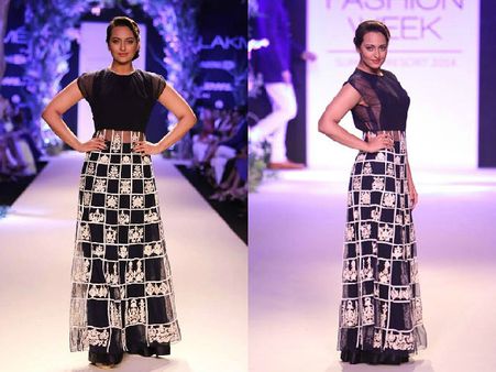 Sonakshi Sinha As Showstopper For Manish Malhotra (LFW)