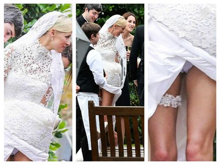 Nicki Hilton In Wedding Gown 