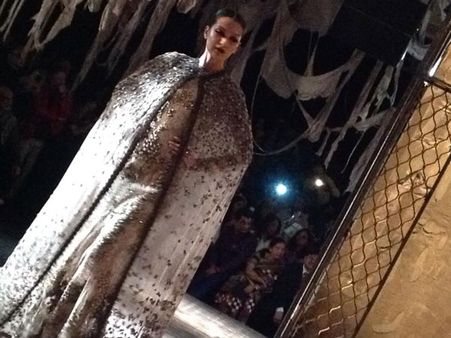 Sequined Sheer Capes