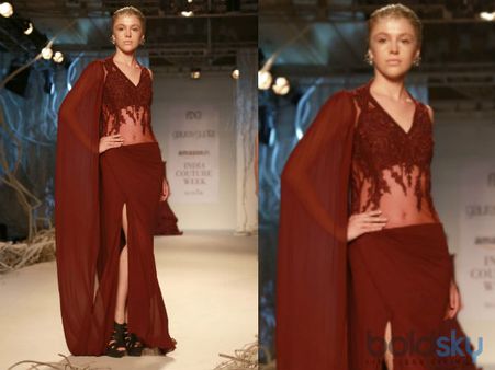 Sheer Red Gown Sheer Red Gown