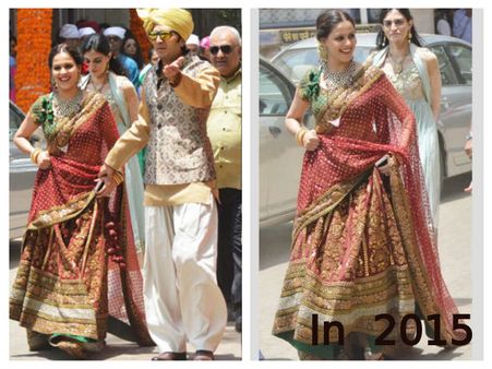 Genelia D'Souza In Sabyasachi Lehenga Genelia D'Souza In Sabyasachi Lehenga