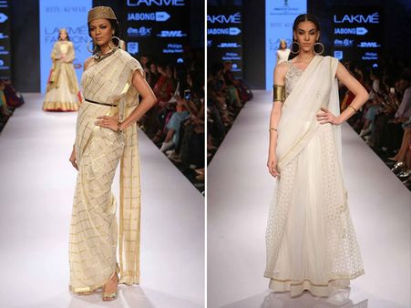 Sarees and lehengas