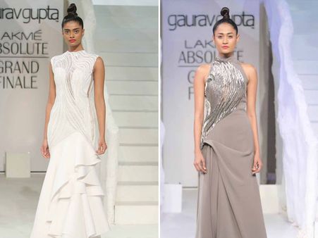 Metallic Hues Meet Ruffles