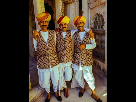 Dhoti, Kurta and Jacket Combo: Dhoti, Kurta and Jacket Combo: