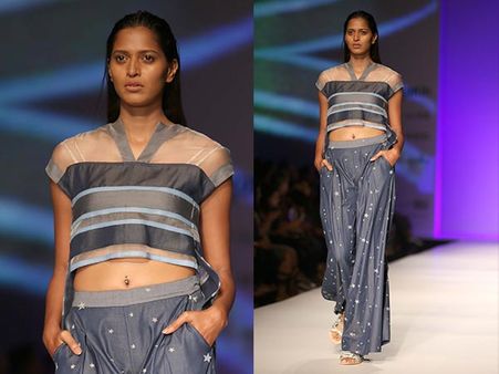 Edgy, Classy, crop-top With Palazzos