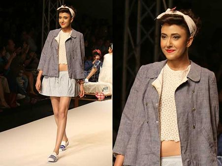 White And Blue Ensemble