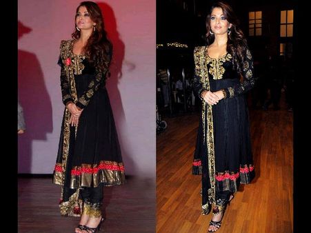 3. In Black Anarkali