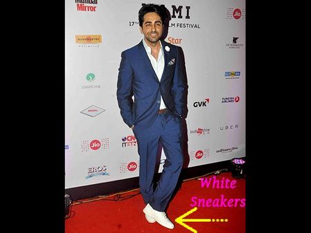 Ayushman's White Sneakers