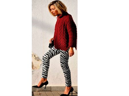 6. Zebra Print Trousers: