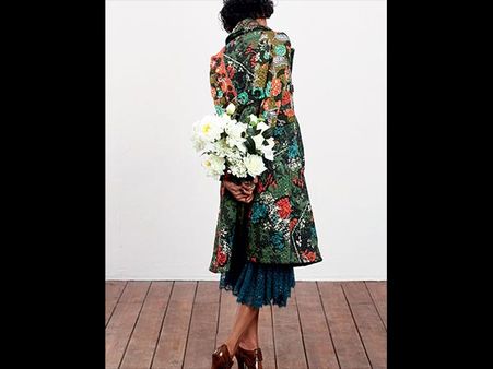 Floral Trench Coat