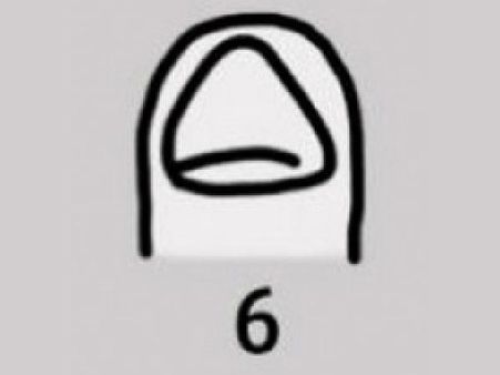 Large, Rectangular Nails