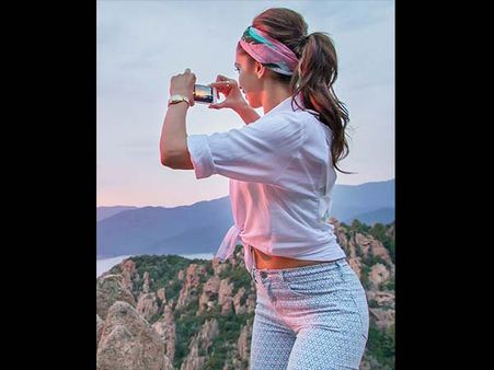 6. White Shirt And Head Scarf