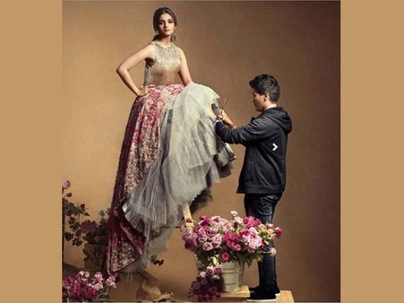 Alia Bhatt Sporting A Grand Grey Ball Gown