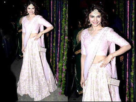 Prachi Desai In Pink Lehenga: