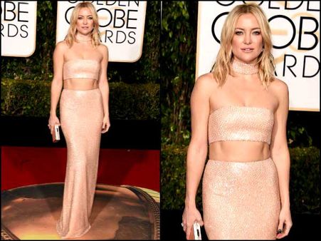 Kate Hudson In Beige Separates