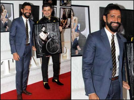 Farhan Akhtar In Blue Suit