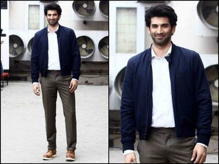 Aditya's Dapper Look In Blue Romper
