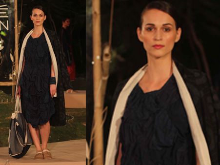 Accentuated Blue Dress