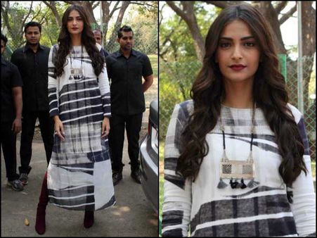 Sonam Kapoor In Printed Maxi Kurta