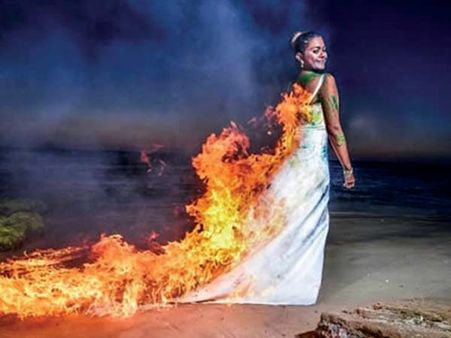 A Bride Who Was On Fire