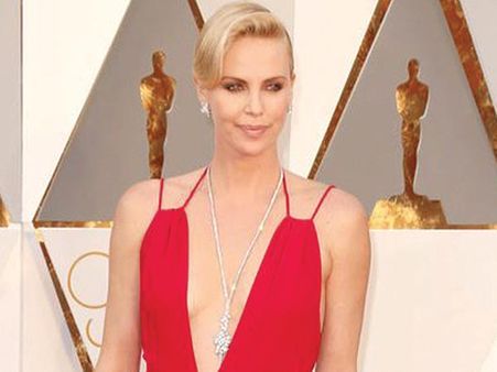 Charlize Theron's Tight Bun