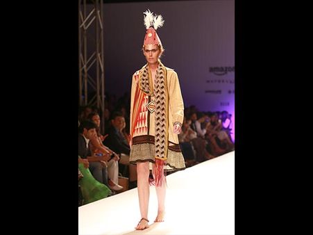 A Tribal Print Yellow Dress