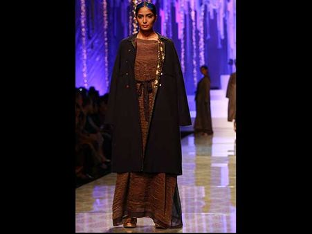 Maxi Brown Floor-Length Dress