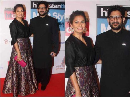 Arshad Warsi & Maria In Black Arshad Warsi & Maria In Black
