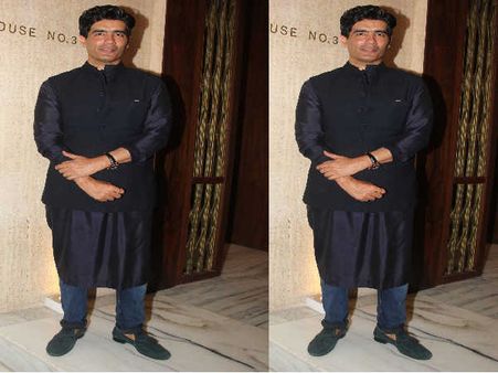 Finally, The Host Manish Malhotra In Blue