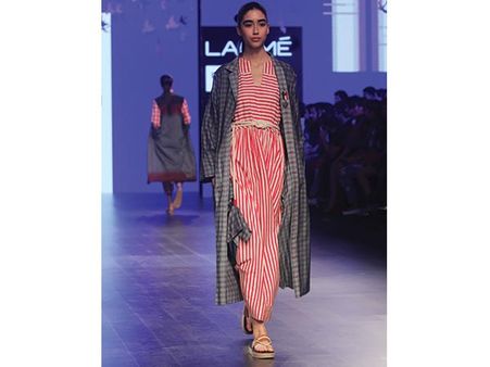 Stripes Belted With White