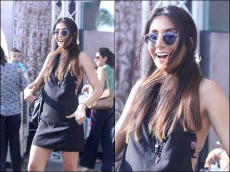 Monica Dongra In Black Dress Monica Dongra In Black Dress