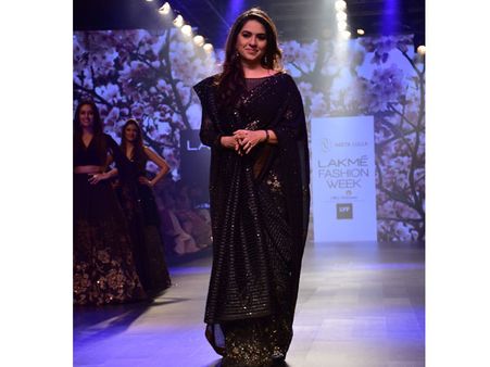 Sheer Ink Blue Saree