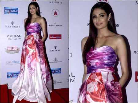 Athiya Shetty In Monique Lhullier Athiya Shetty In Monique Lhullier