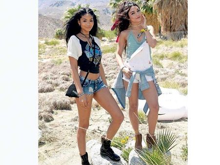 Chanel Iman & Vanessa Hudgens Chanel Iman & Vanessa Hudgens