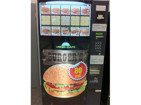 Hot Burger Vending Machine In The United States