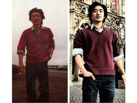 A Nearly Identical Father And Son A Nearly Identical Father And Son