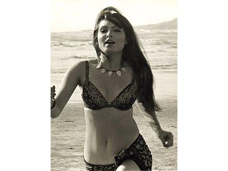 Parveen Babi In A Black Bikini