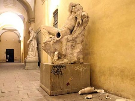 A 19th Century Statue Destroyed A 19th Century Statue Destroyed