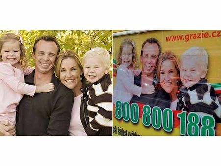  A Family Christmas Photo Was Used In A Czech Ad