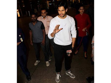 Sid Looked Dapper In White & Black 