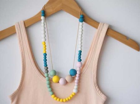 Clay Bead Neckpiece Clay Bead Neckpiece
