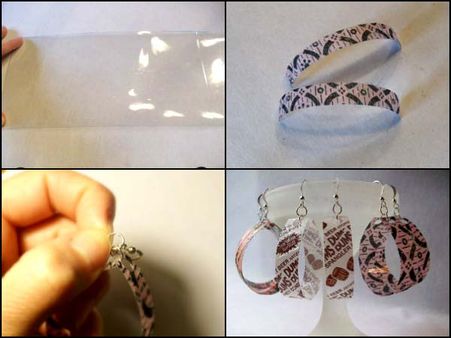 Recycle Bottle Earrings Recycle Bottle Earrings